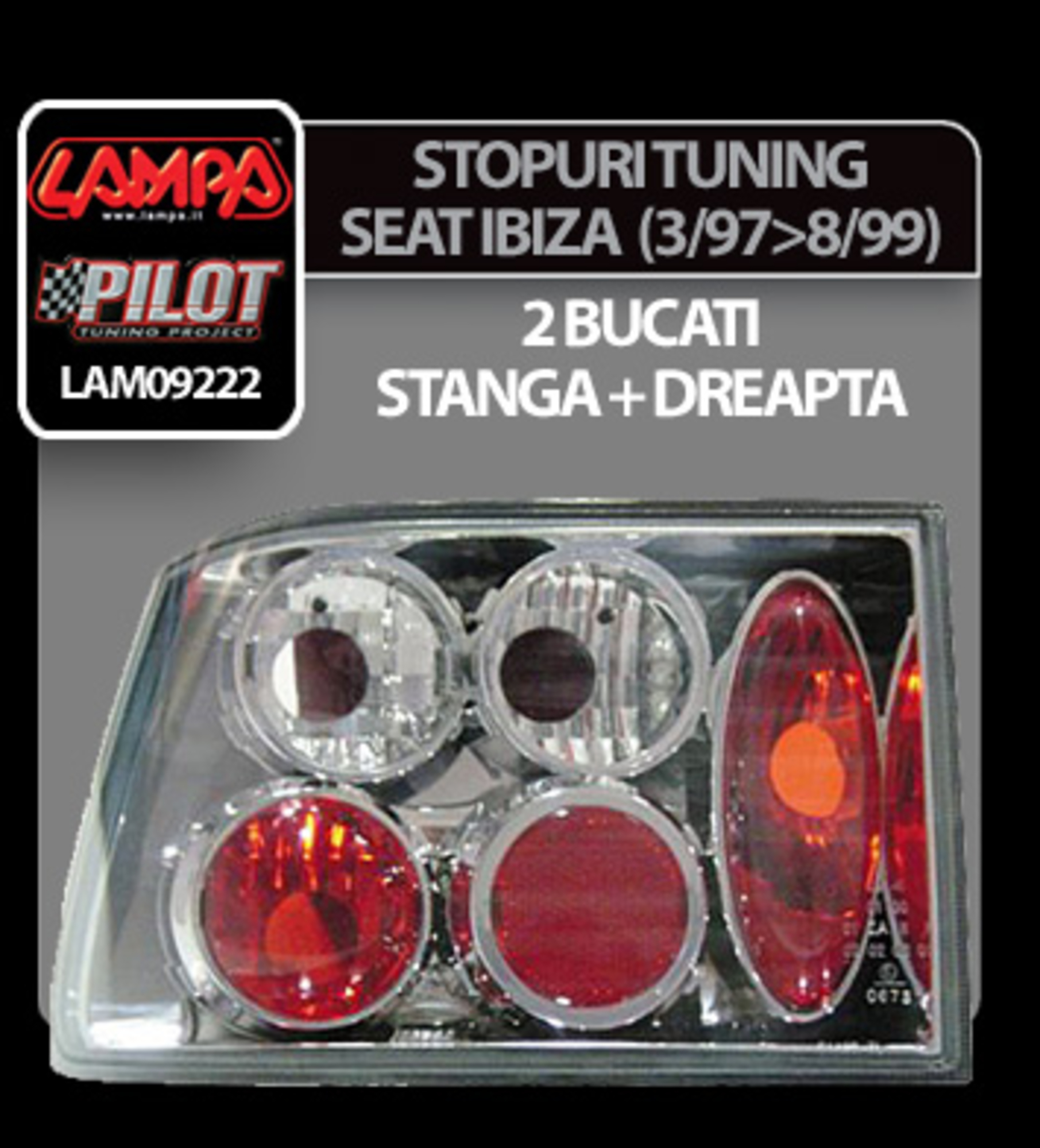 Stopuri tuning seat ibiza (3/97-8/99) - cromate