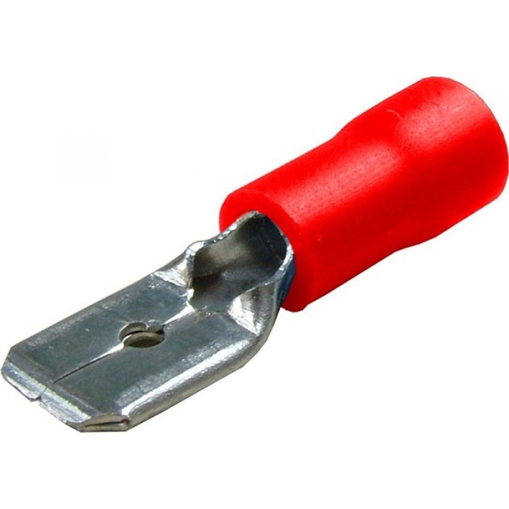 Papuci electrici 10buc, tata - 6,3x0,8mm - rosu