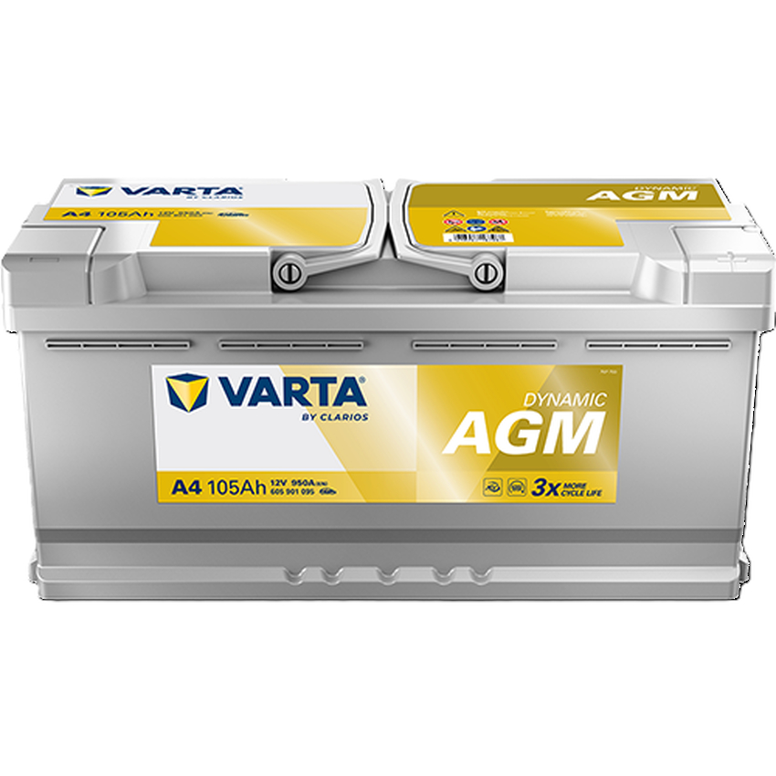 Acumulator varta automotive agm 12v 105ah 950a a4 394x175x190 + dr