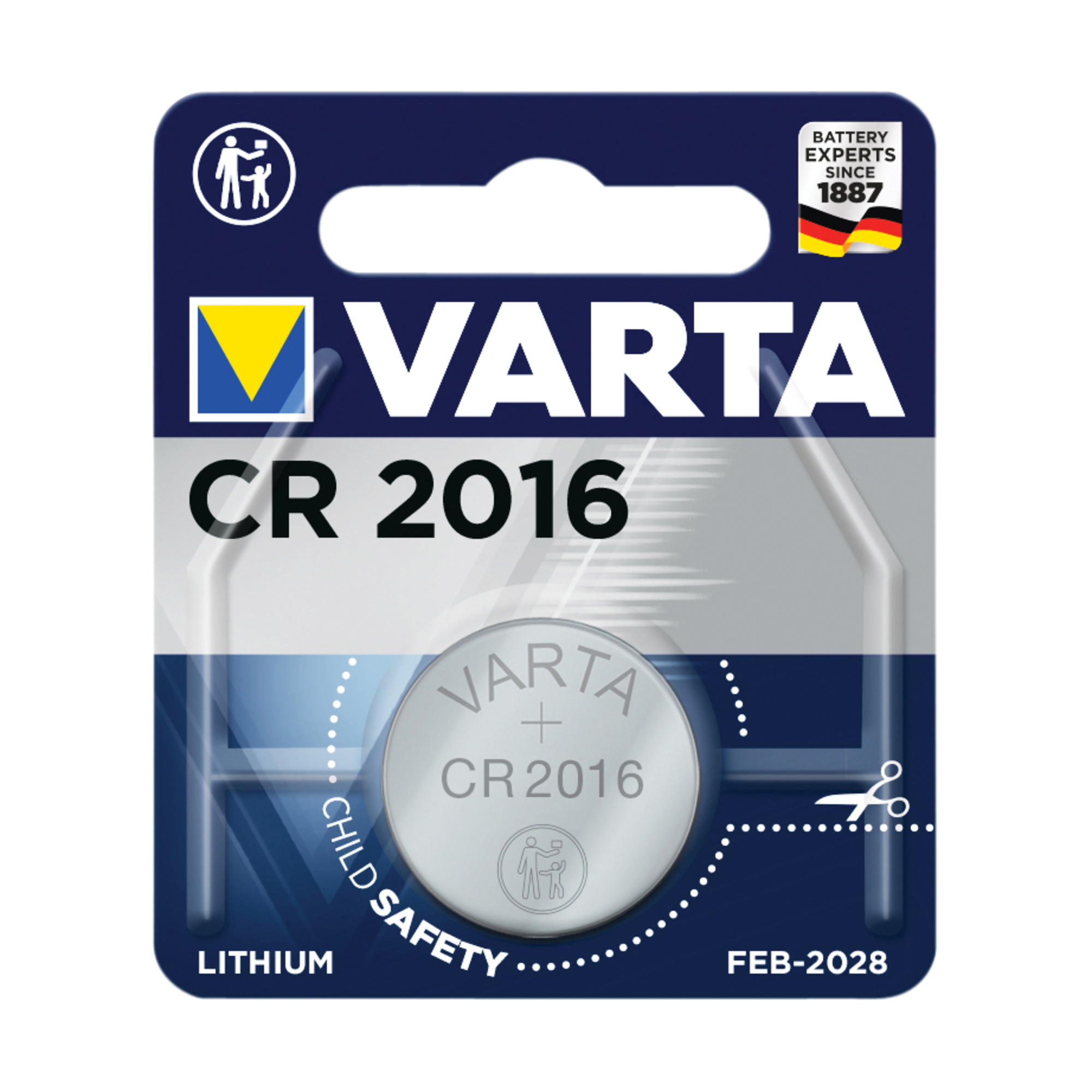 Baterie litiu cr2016 3v 90mah 1buc varta